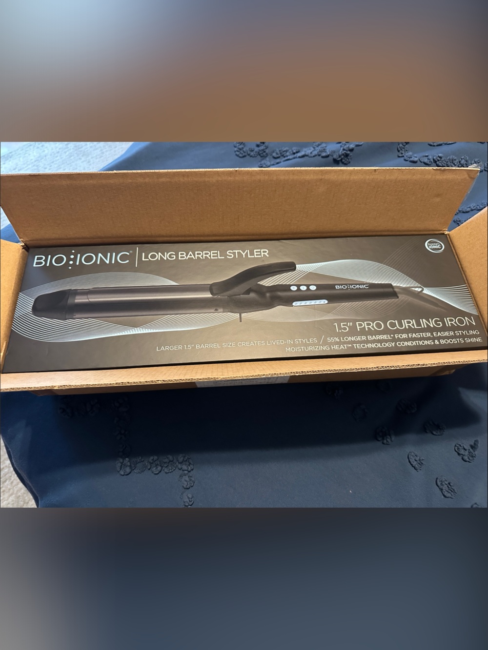 Bionica Long Barrel Styler 1.5" Pro Curling Iron - Black
